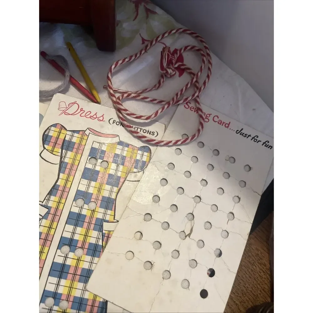 Playskool Sewing Box W LOTYS of Parts! C1960s